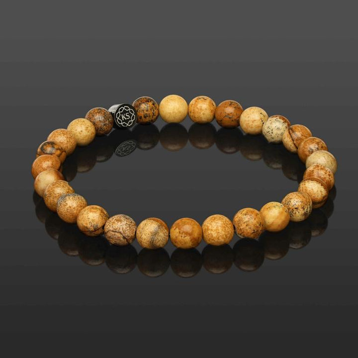 SkyFlex-Armband aus Holz-Jaspis
