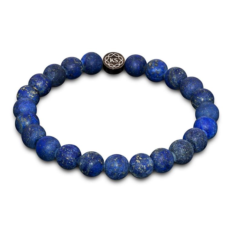 SkyFlex-Armband aus matt gefrostetem Lapislazuli