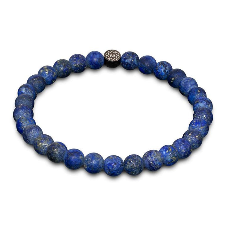 SkyFlex-Armband aus matt gefrostetem Lapislazuli