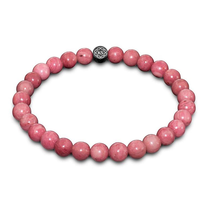 Damen SkyFlex-Armband aus rosa Rhodonit in 6mm