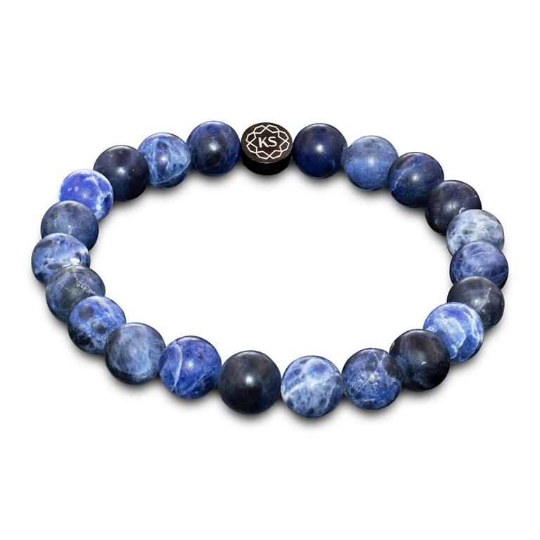 SkyFlex-Armband aus mattem Sodalith