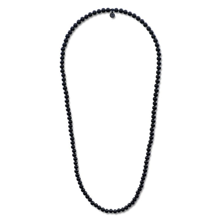Perlenkette aus glänzendem Onyx